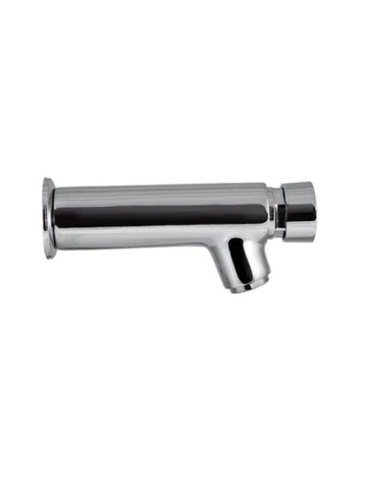 Grifo push de muro cromado para lavamanos