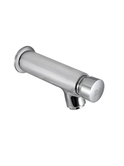 Grifo push de muro cromado para lavamanos - Imagen 2