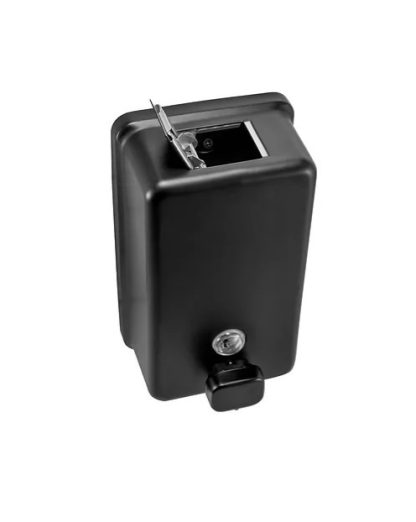 Dispensador de jabón liquido vertical negro - Imagen 3