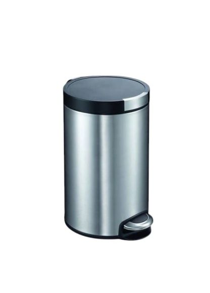 Caneca de pedal acero inoxidable caída suave 12 litros